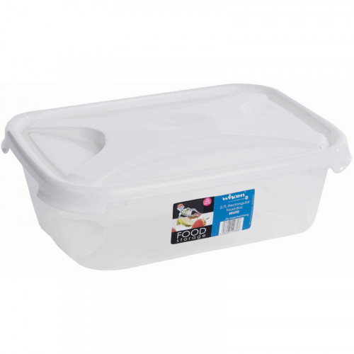 2.7 Litre Clear Plastic Food Box | Food Grade Plastic