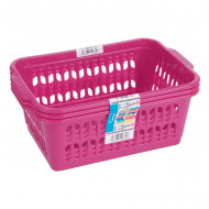 Set of 3 Medium Pink Handy Baskets