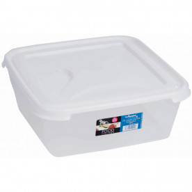 10 Litre Clear Rectangular Food Box & Lid
