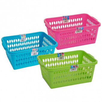 Set of 3 Large Baskets | Plastic Handy Baskets